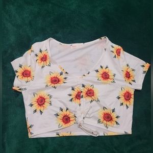 RoMwe girl's short sleeve shirt, color white, size M